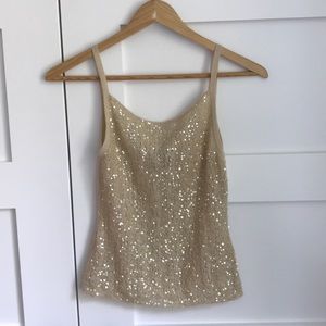Donna Karan Signature cashmere sequin tank top